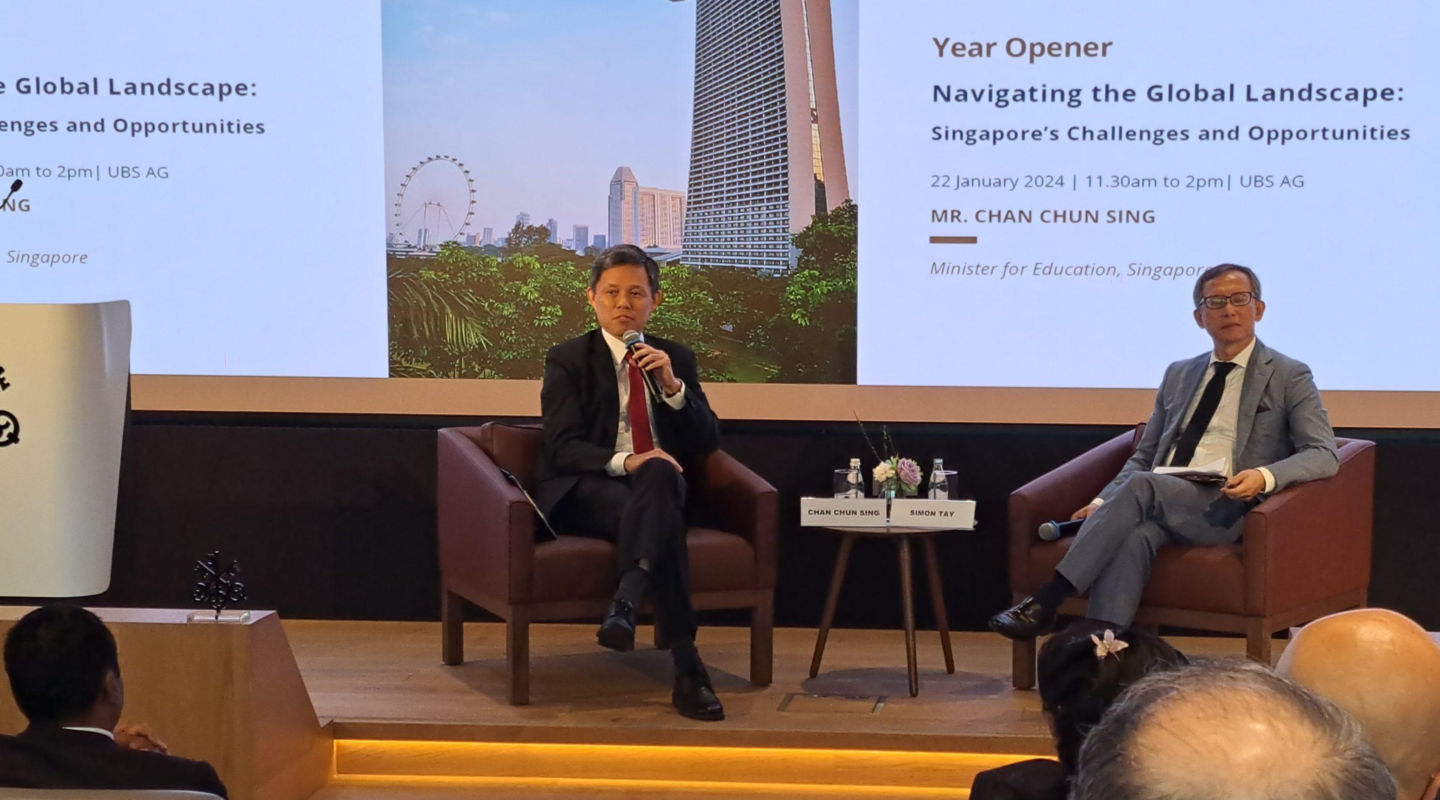 Singapore takes 'long-term' view of China ties, hopes to 'value-add' as China's economy grows: Chan Chun Sing