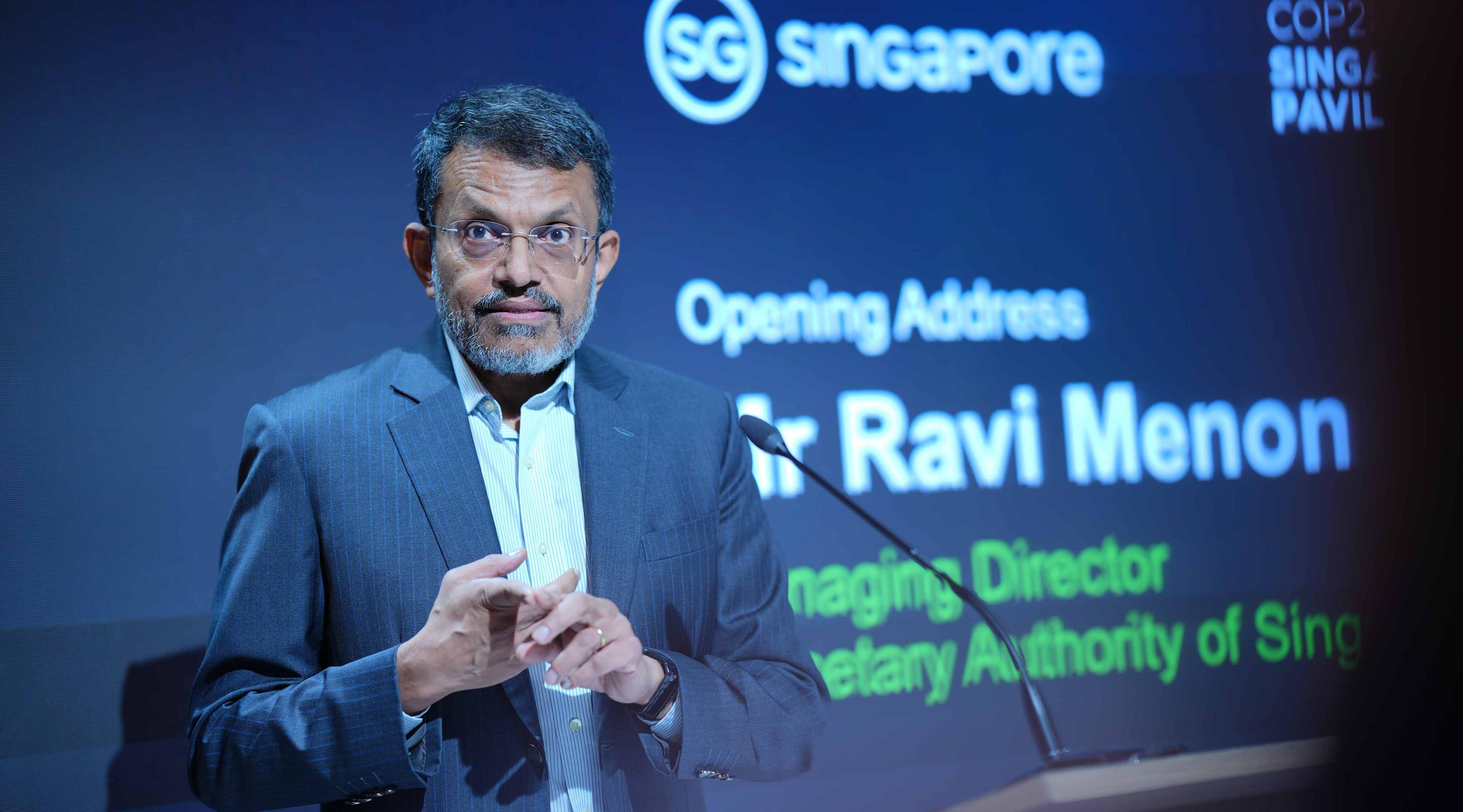 MAS's Ravi Menon launches Singapore Pavilion at COP28 in Dubai