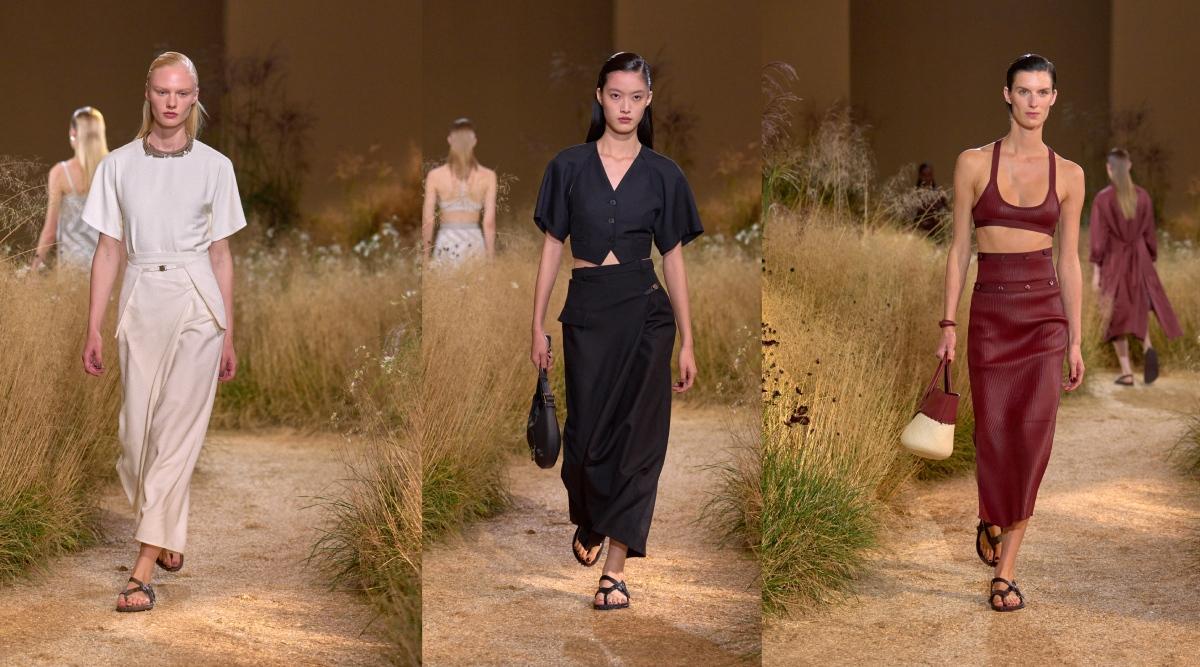 The Hermès Women’s Spring-Summer 2024 Collection finds its inspiration in the allure of nature and its elements