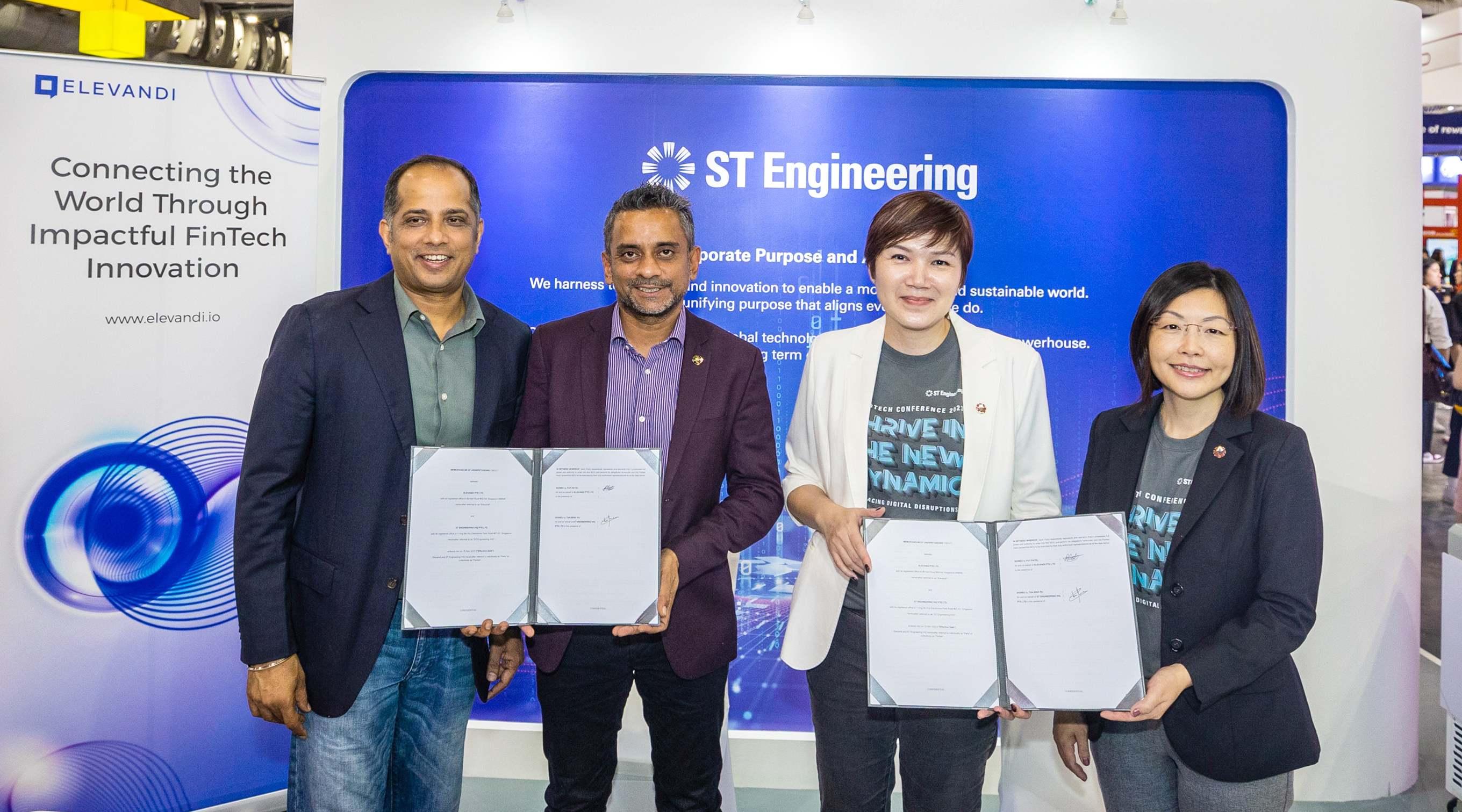 ST Engineering signs MOU with Elevandi to support fintech start-ups in cybersecurity